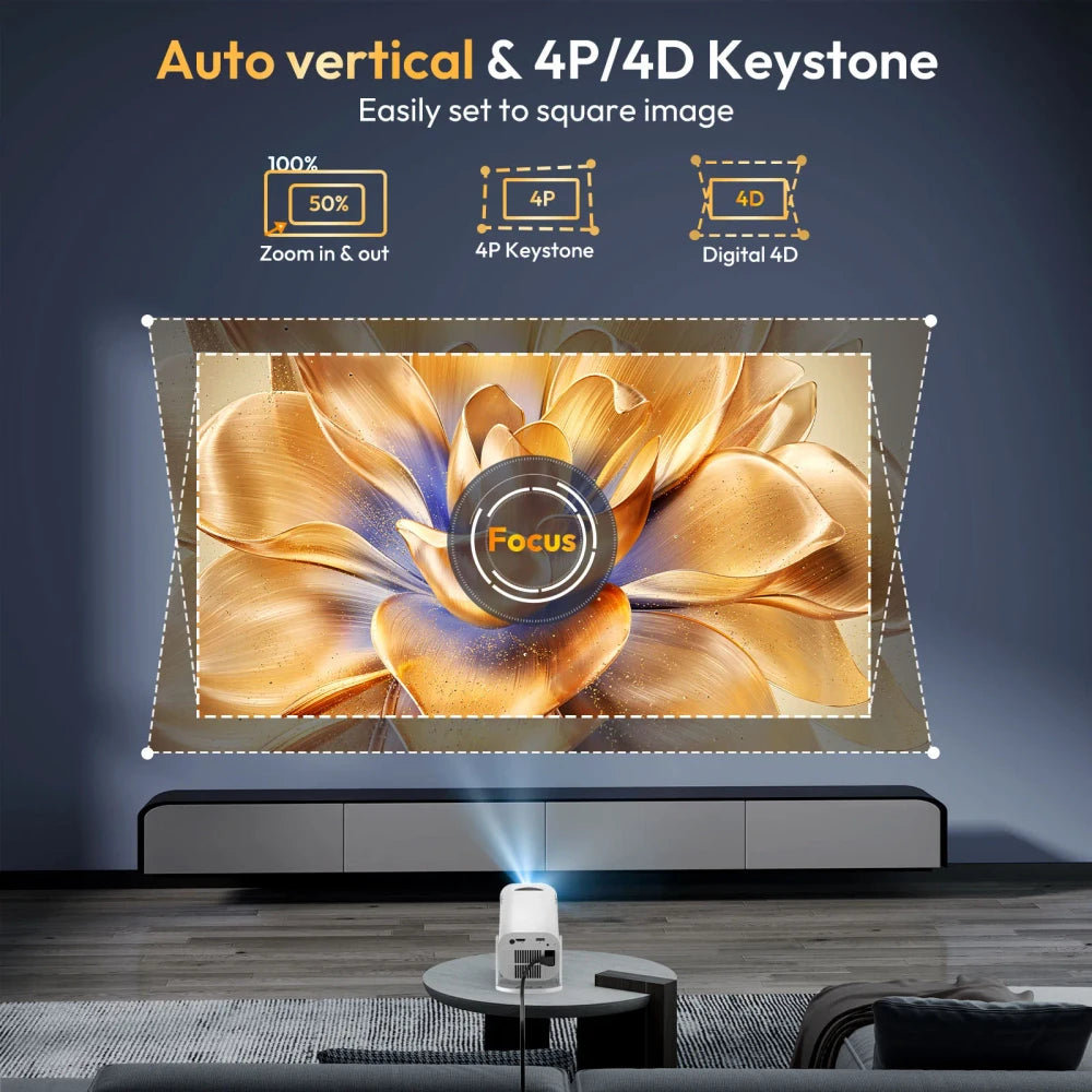 Proyector Portátil WiFi 6 4K